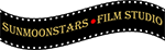 SunMoonStars logo of a wavy film strip with a bindi in the center.